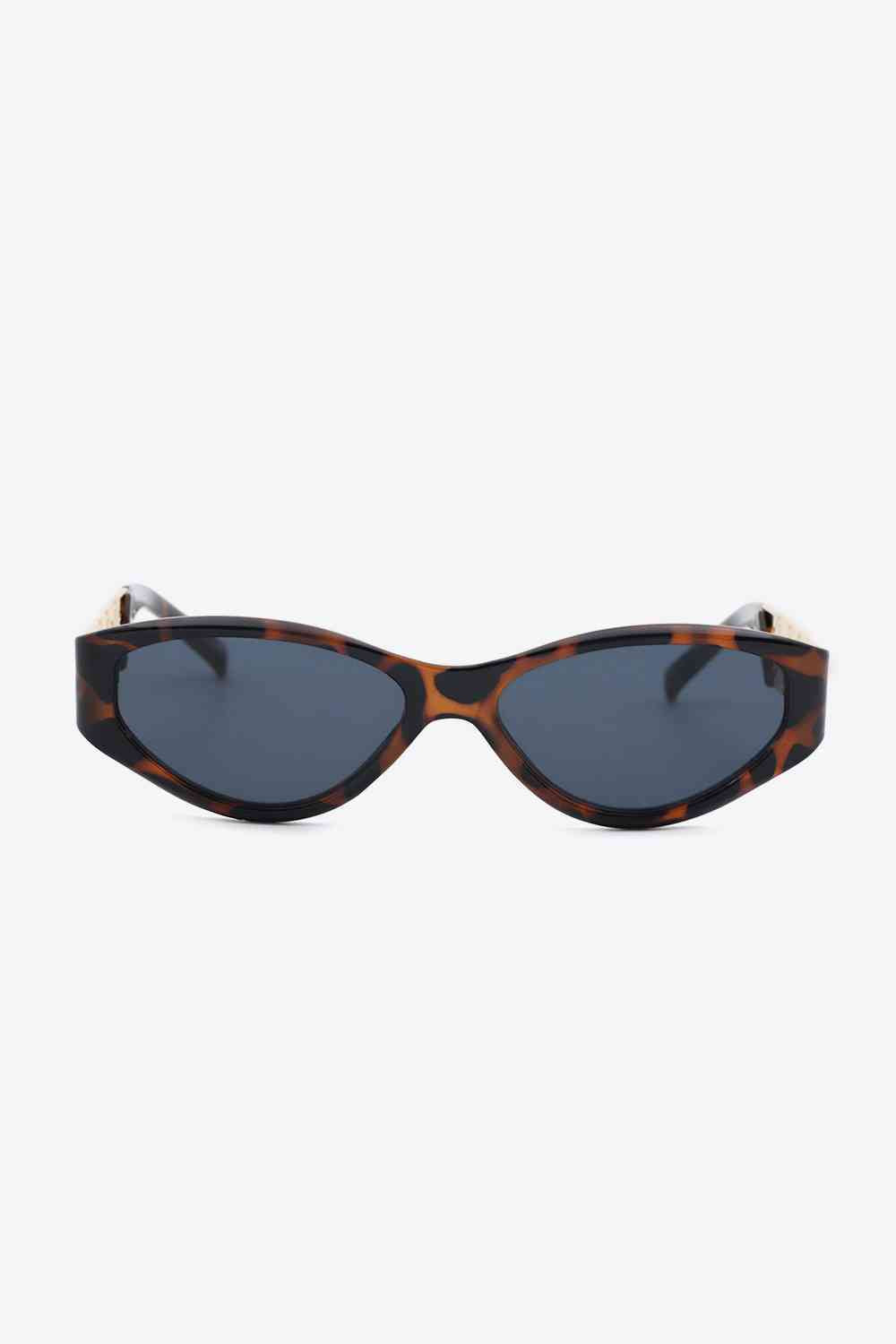 Chain Detail Temple Cat Eye Sunglasses - Munsieur