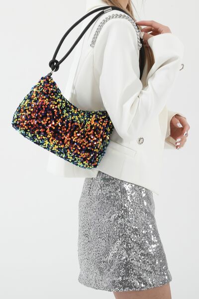 Sequin Double Strap Shoulder Bag - Munsieur