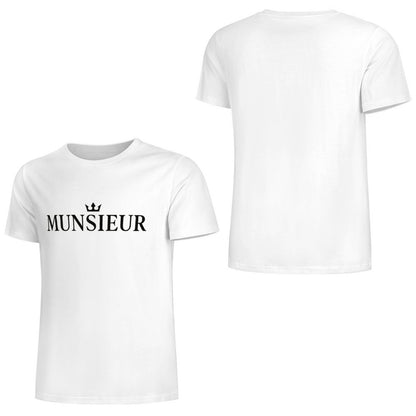 Munsieur Summer Signature Tee for Men Cotton Comfortable