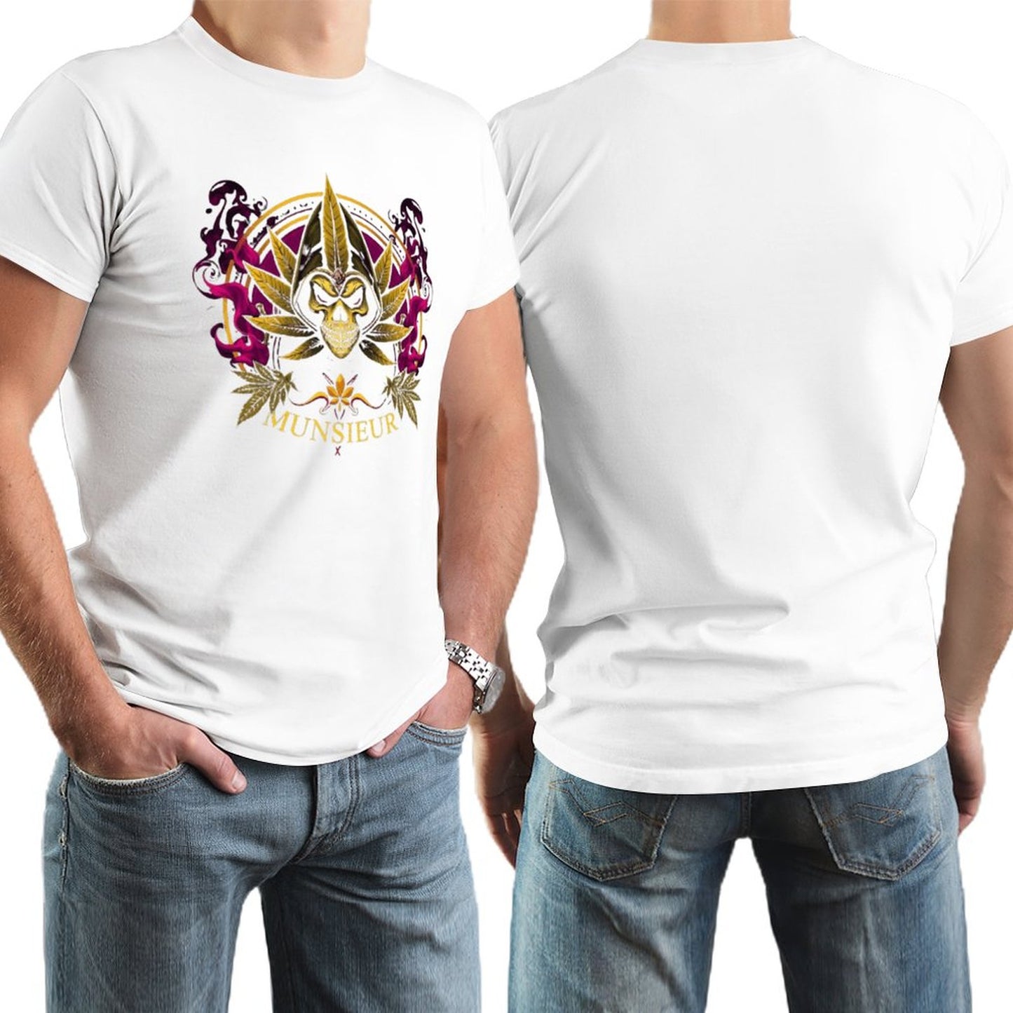 Munsieur 420 Collection "Out The Smoke" Tee for Men