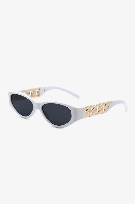 Chain Detail Temple Cat Eye Sunglasses - Munsieur