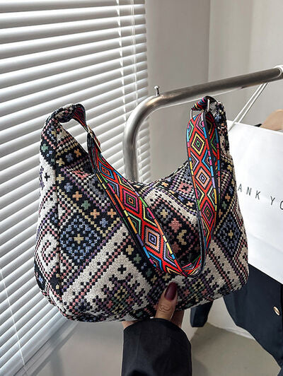 Geometric Adjustable Strap Crossbody Bag - Munsieur
