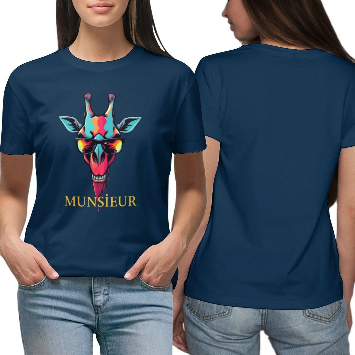 Munsieur T-Shirt for Women: Perfectly Tailored for Modern Confidence for Her - Munsieur
