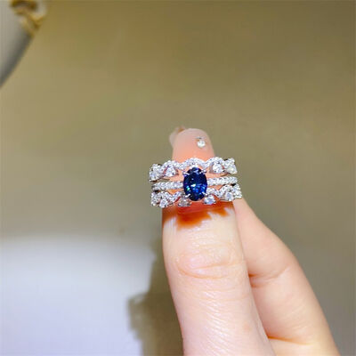 1 Carat Moissanite 925 Sterling Silver Ring - Munsieur