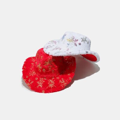 Fuzzy Snowflakes Polyester Hat - Munsieur