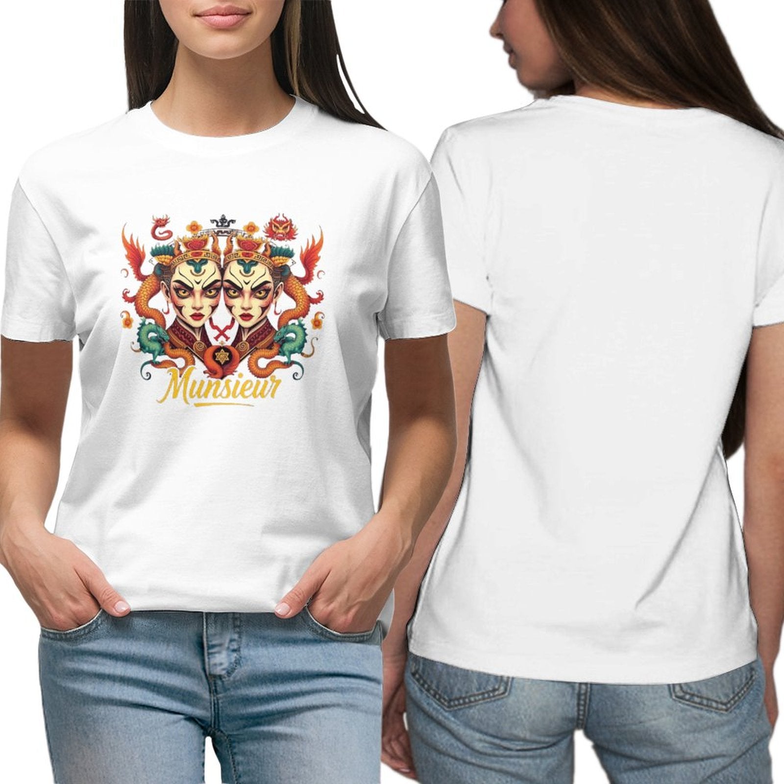 Munsieur T-Shirt for Women: Classic Comfort with a Contemporary Twist for Her - Munsieur