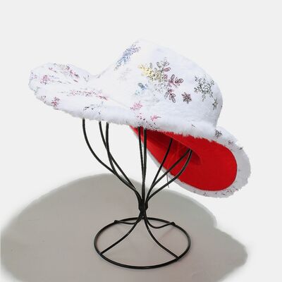 Fuzzy Snowflakes Polyester Hat - Munsieur