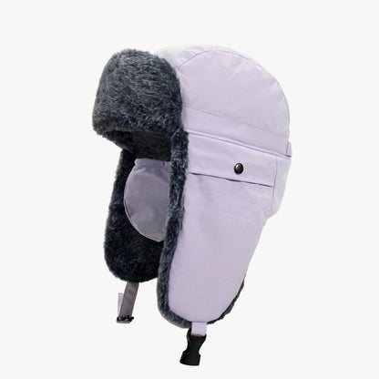 Women's Korean-style Retro Fleece-lined Thickened Outdoor Riding Hat - Munsieur