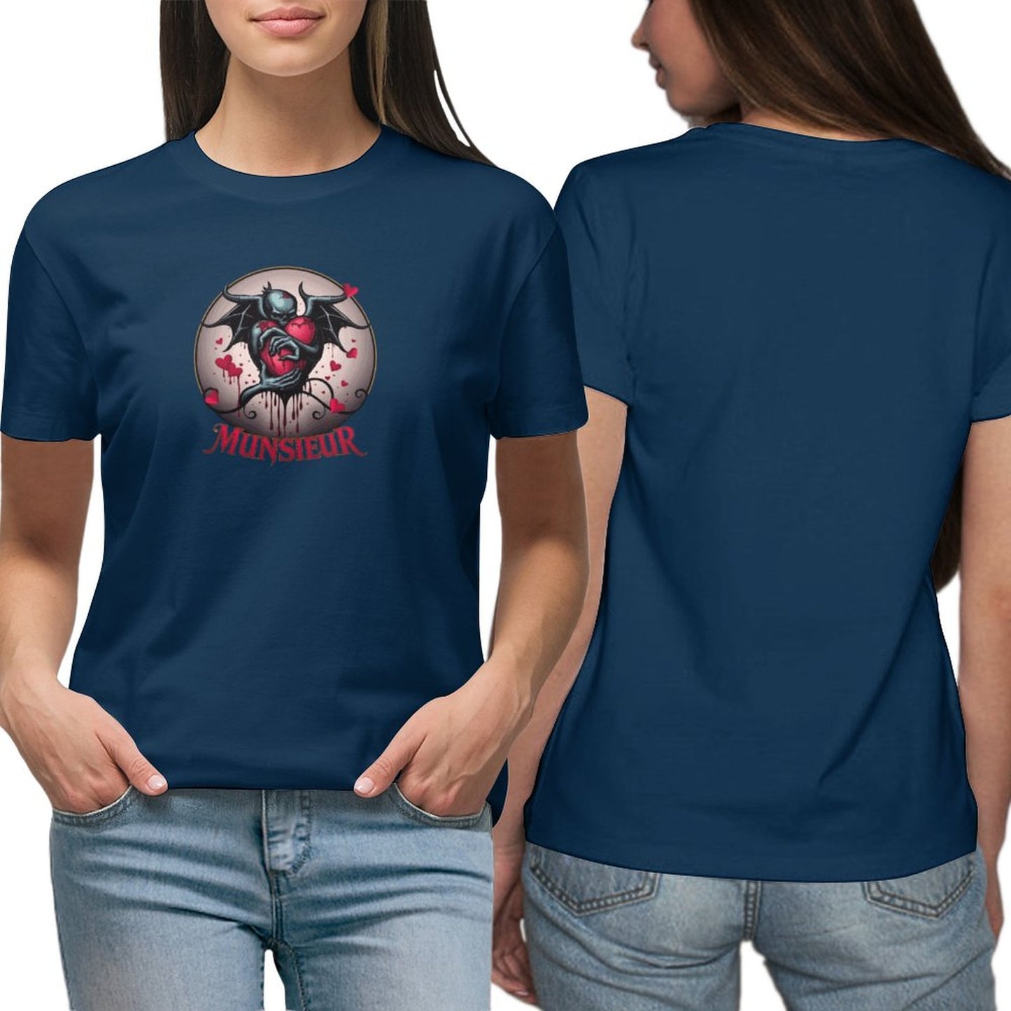 Munsieur T-Shirt for Women: Classic Simplicity with a Modern Edge for Her - Munsieur