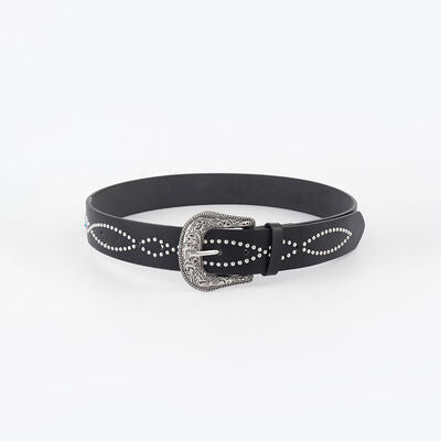 PU Leather Rhinestone Belt - Munsieur