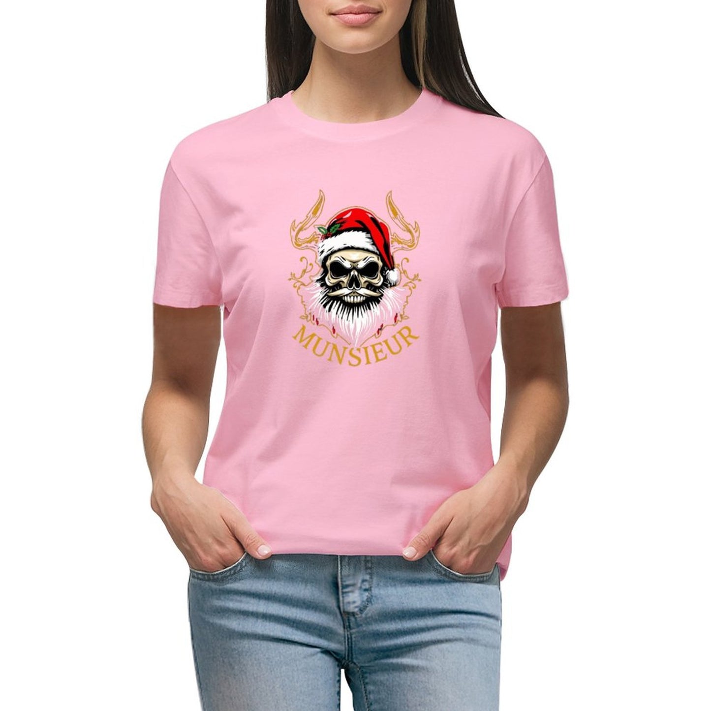 Women's Munsieur T-shirt "Seasons Santa" Christmas Collection