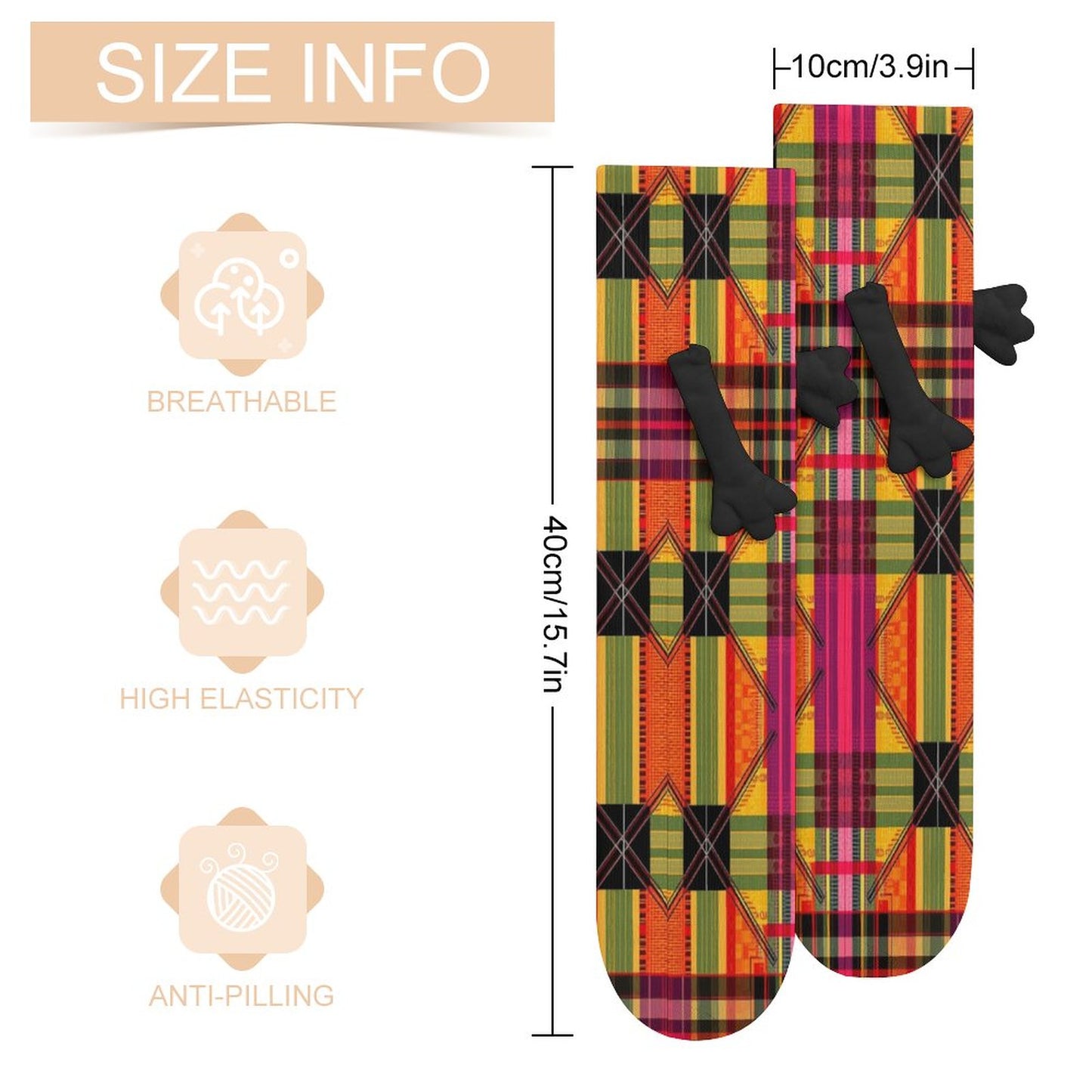 Munsieur Design Buddy Socks Magnetic Holding Hands Funny Socks accessories