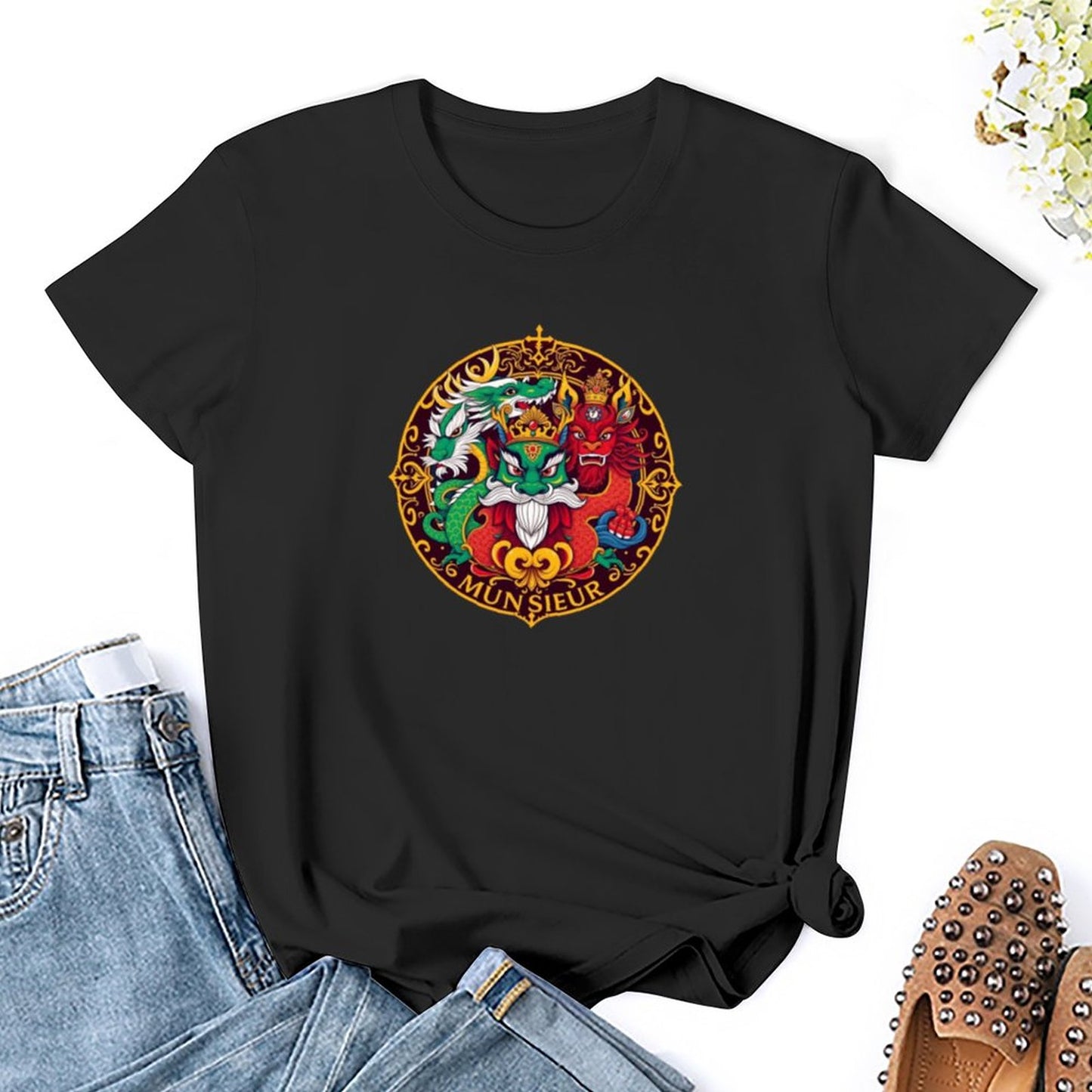 Munsieur T-Shirt for Women: Lightweight, Breathable, and Ultra-Stylish for Her - Munsieur