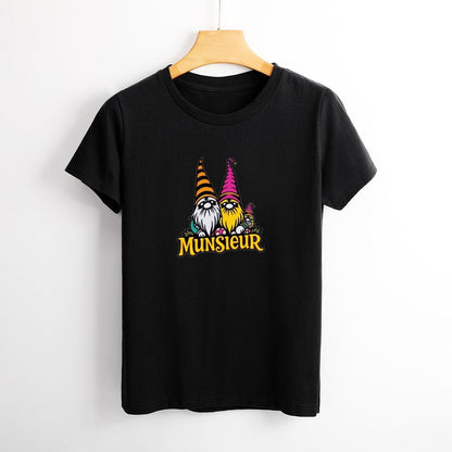 Munsieur Women's Designer T-shirt "Gnomies" Streetwear for Her