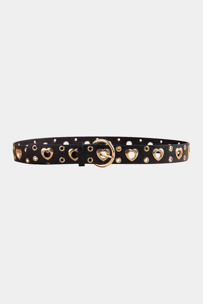 Shape Alloy Detail PU Leather Belt - Munsieur