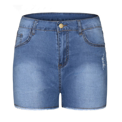 Women's Stretch Bottoms Slim Fit Ripped Tassel Denim Bottoms - Munsieur