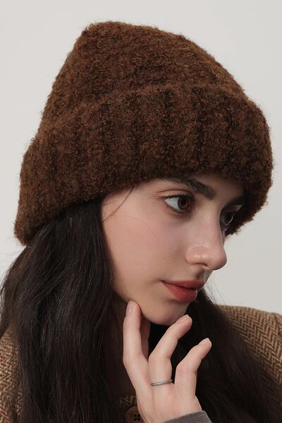 Solid Color Thermal Knit Hat - Munsieur