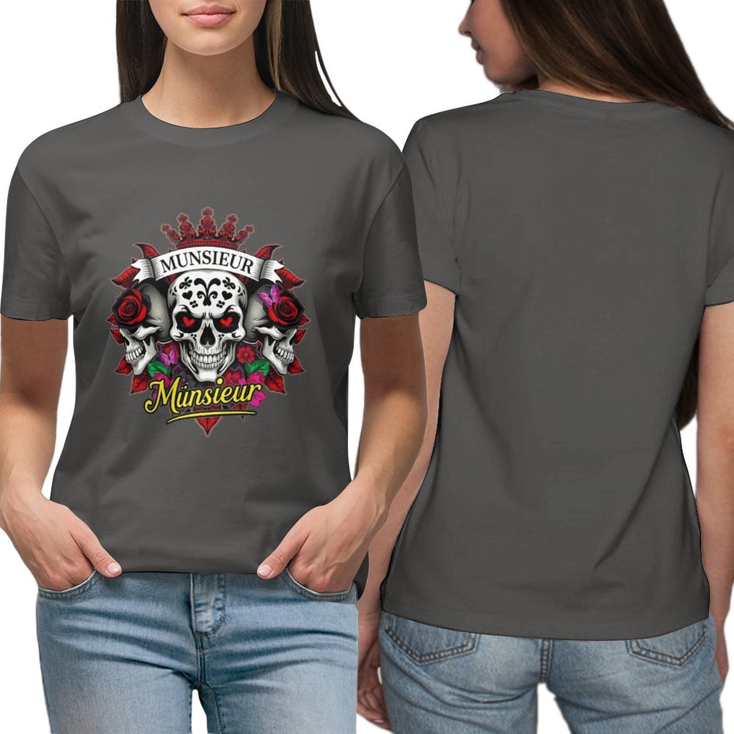 Munsieur Women's Custom T-Shirt "Clownie" Graphic T-shirts for Women
