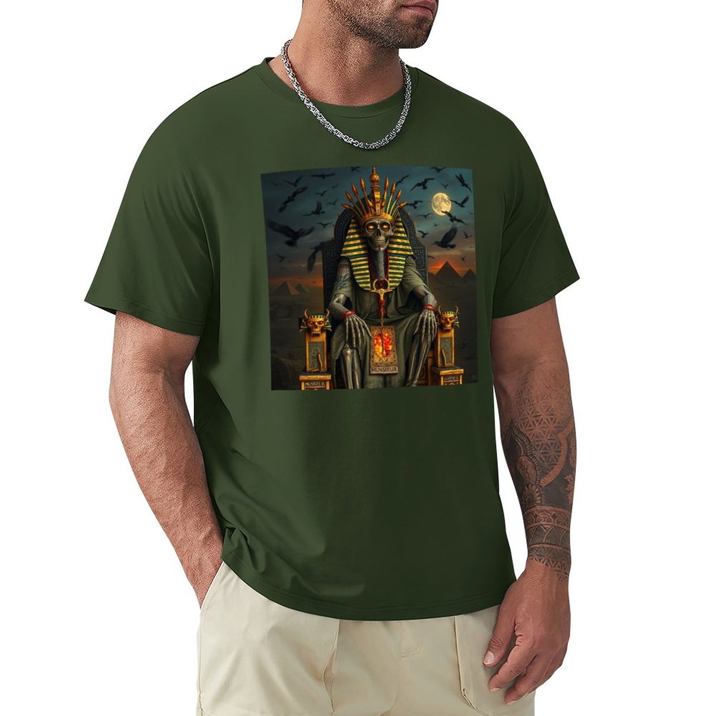 Munsieur Pharaoh's Reign Collection Men's Tee III (High Definition & Front Printing)