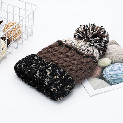 Contrast Thermal Hat with Pompom - Munsieur