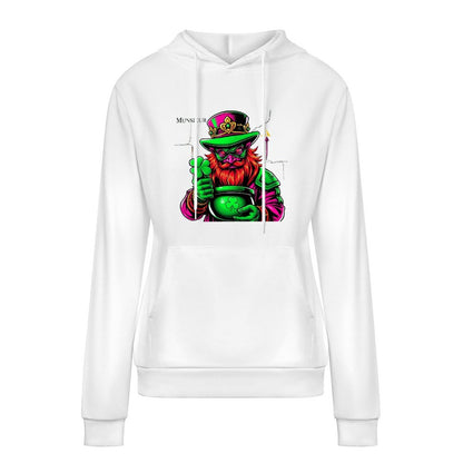 St. Patrick's Day Collection Munsieur Cotton Women's Leprechaun Mafia Boss "Uncle Ron" Sweater with Pocket