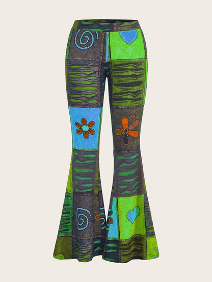 Pattern Abstract Style Personality Trend Tight Jeans