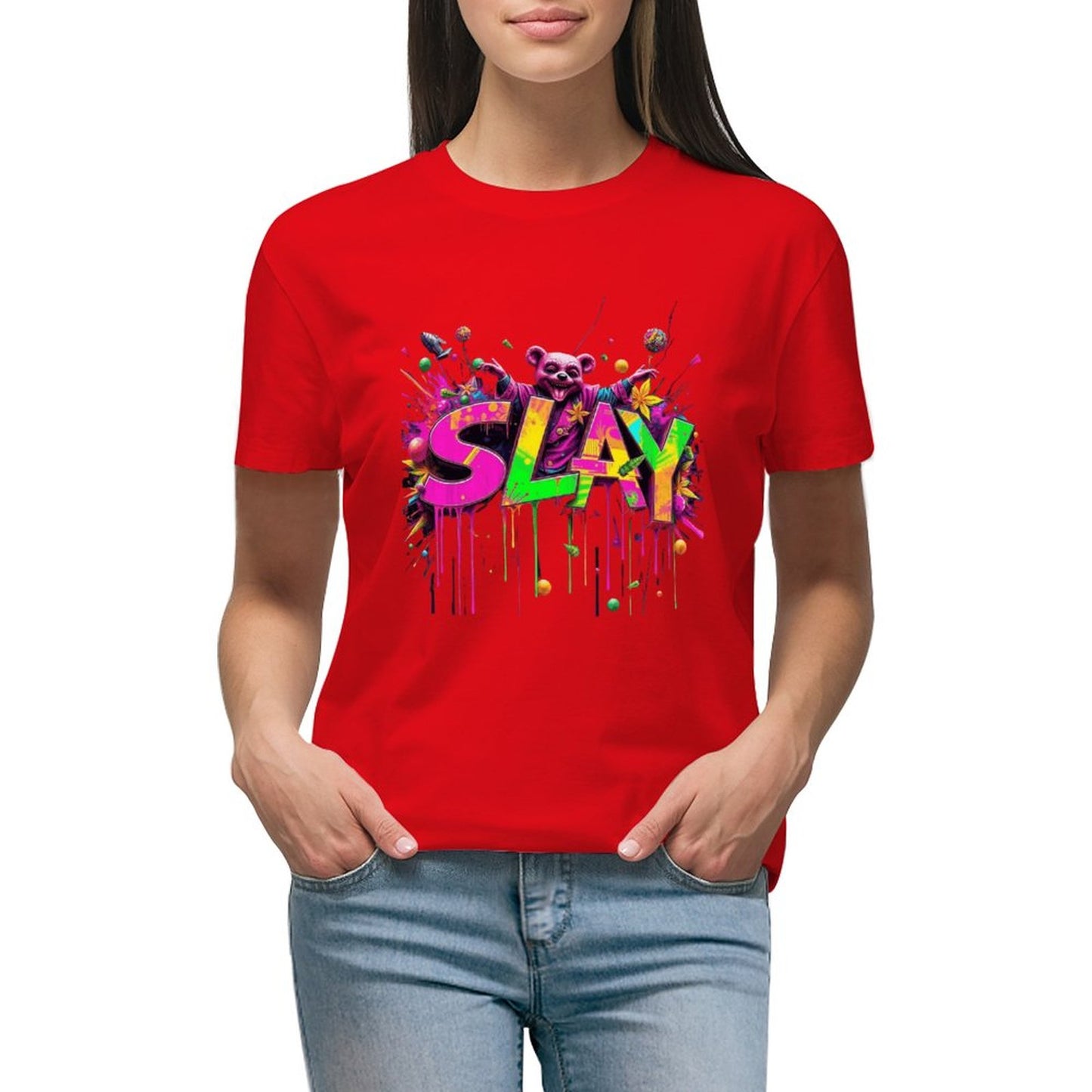 Women's T-shirt "Slay" Designer Streetwear Crown Co.👑