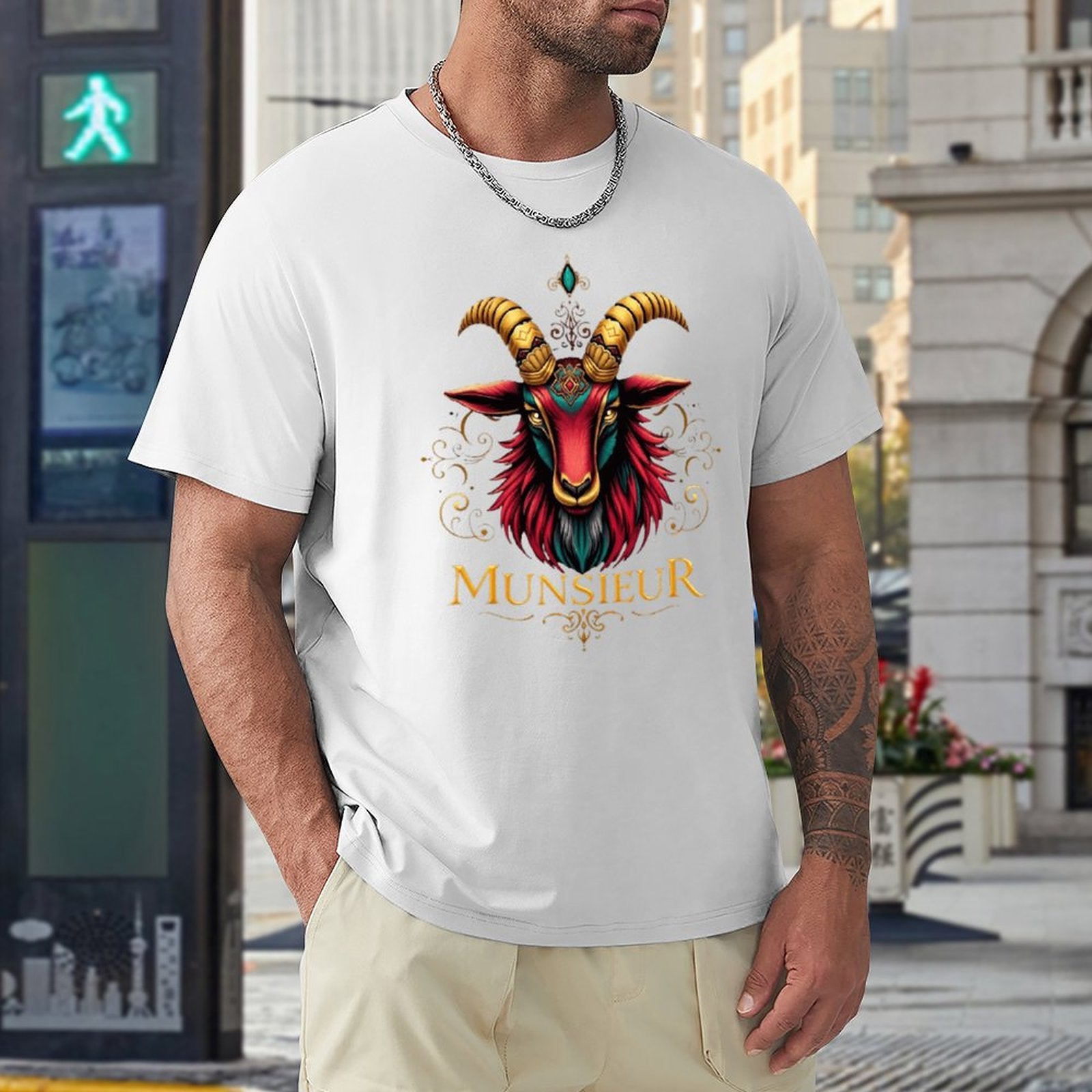 *Sale** Men's Munsieur Tee "Icon Billy" Designer Streetwear Fashion