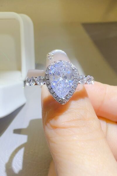 2 Carat Moissanite 925 Sterling Silver Ring - Munsieur
