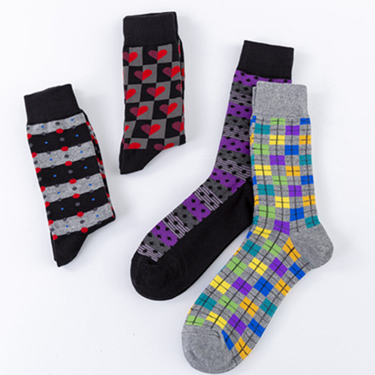 Men's Mid-calf Length Socks Europe And America - Munsieur