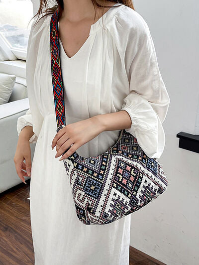 Geometric Adjustable Strap Crossbody Bag - Munsieur