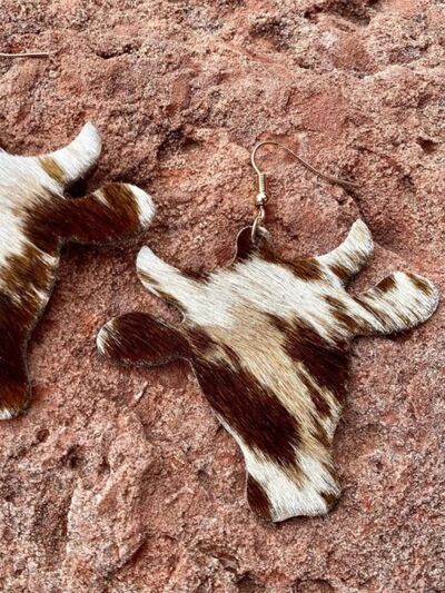 PU Leather Bull Head Earrings - Munsieur