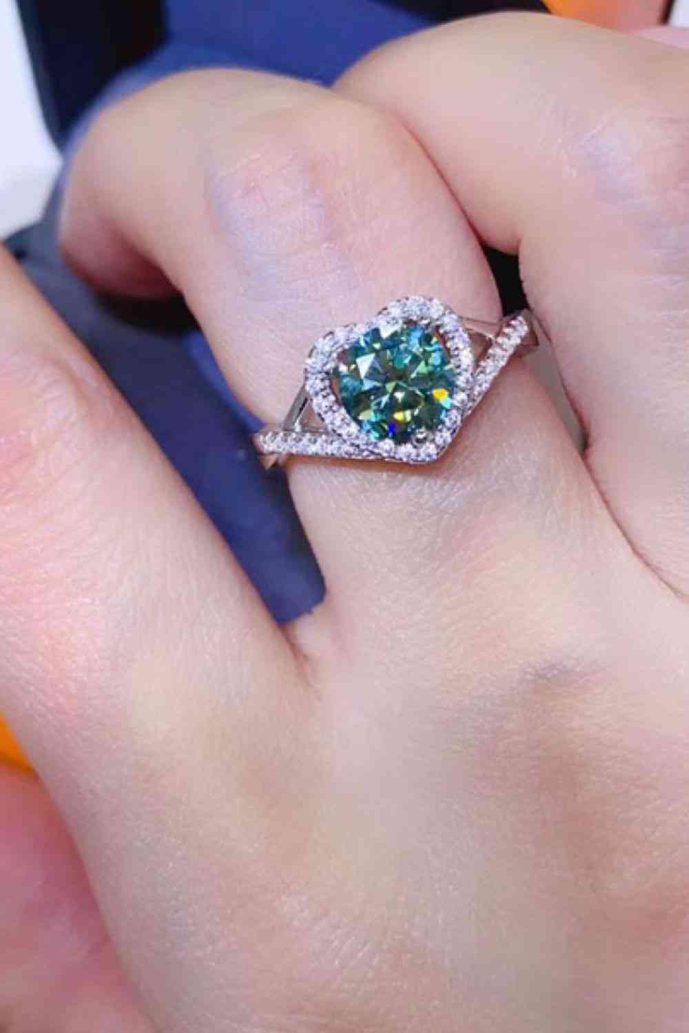 1 Carat Moissanite 925 Sterling Silver Ring - Munsieur