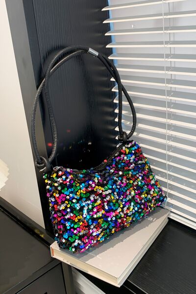 Sequin Double Strap Shoulder Bag - Munsieur