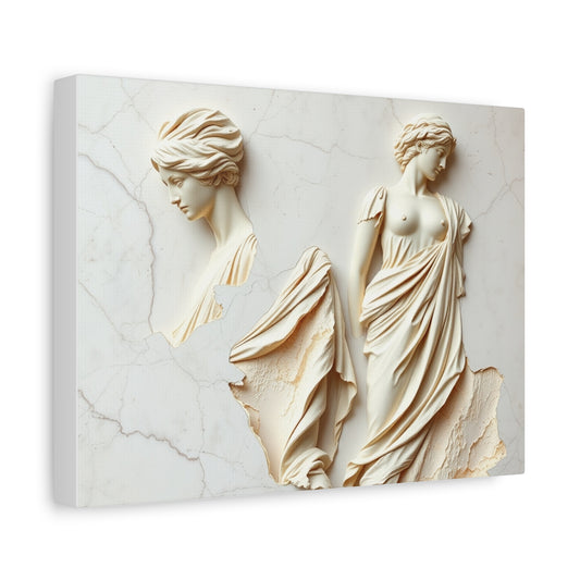 Elegant Marble Art Canvas Print, Wall Decor, Living Room Art, Classic Home Decoration, Gift for Art Lovers