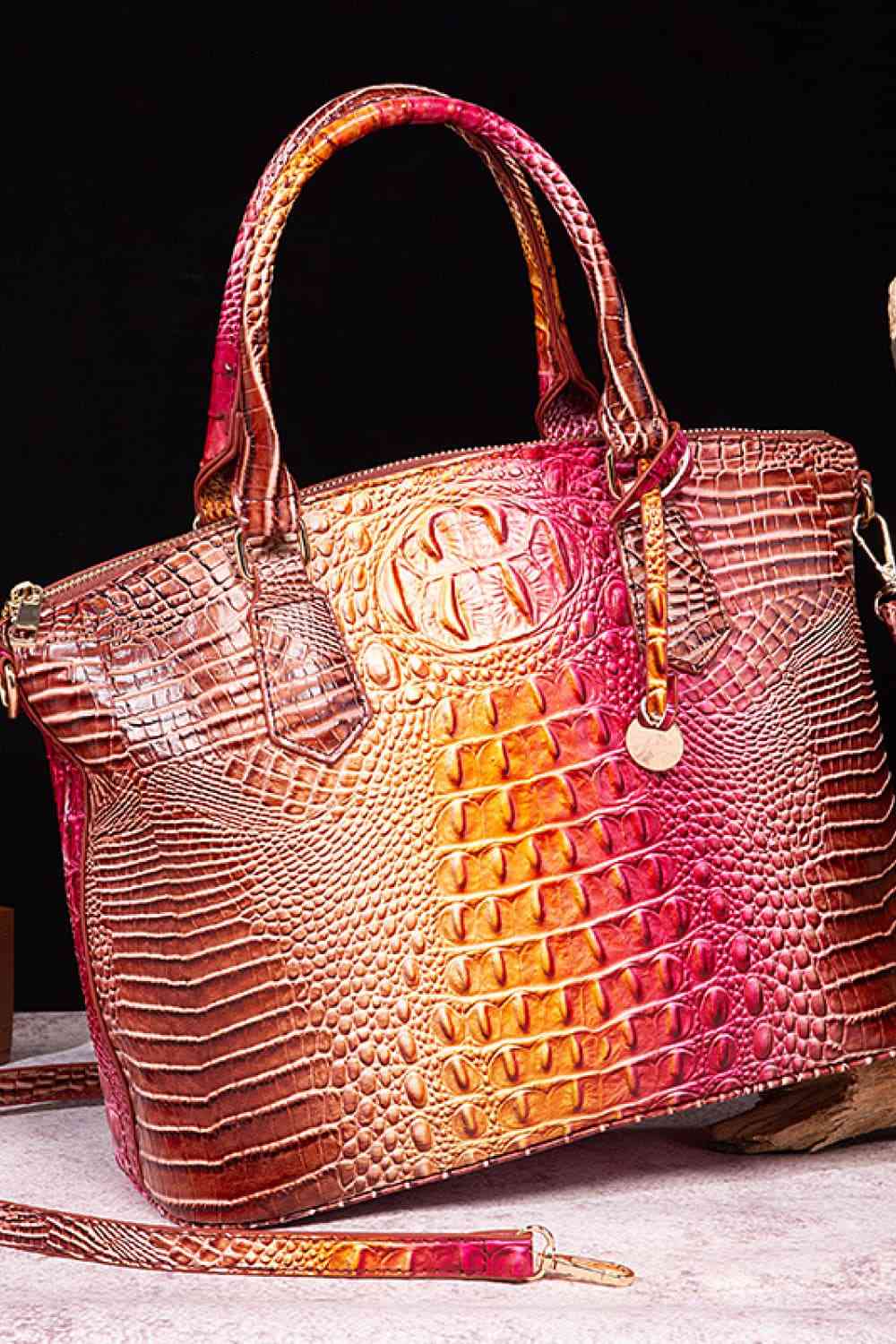 Gradient PU Leather Handbag - Munsieur