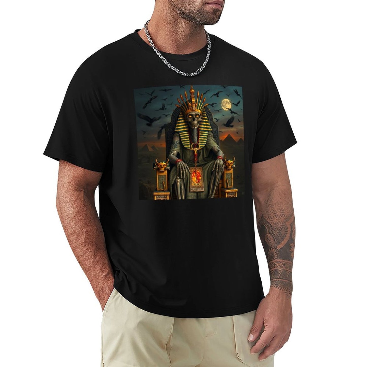 Munsieur Pharaoh's Reign Collection Men's Tee III (High Definition & Front Printing)