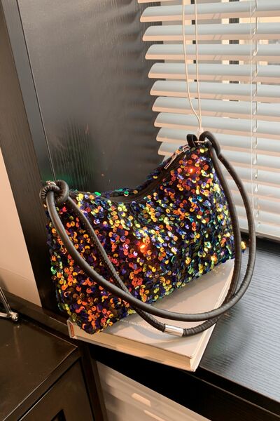 Sequin Double Strap Shoulder Bag - Munsieur
