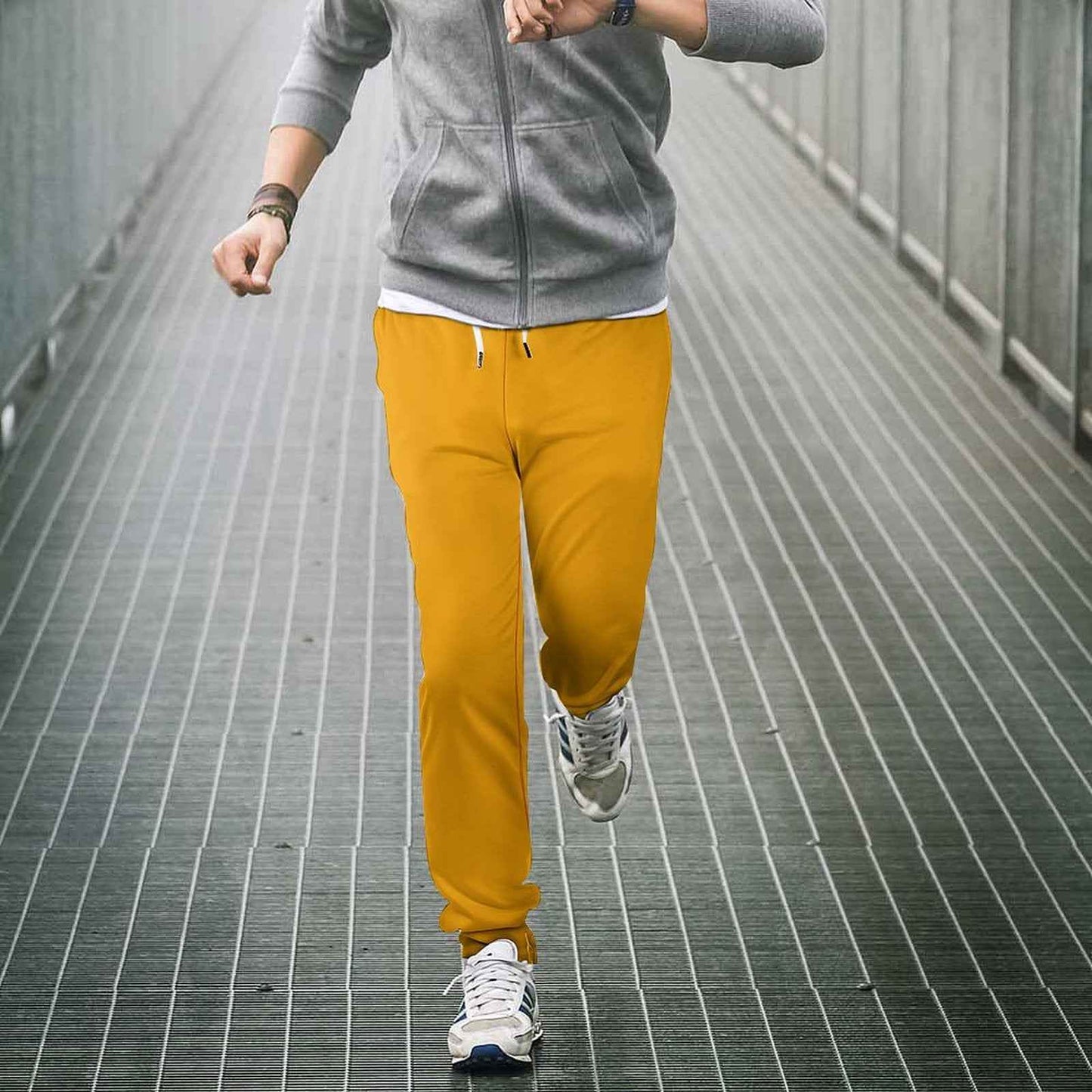 Men's Joggers Solid Color Breathable Polyester Blend