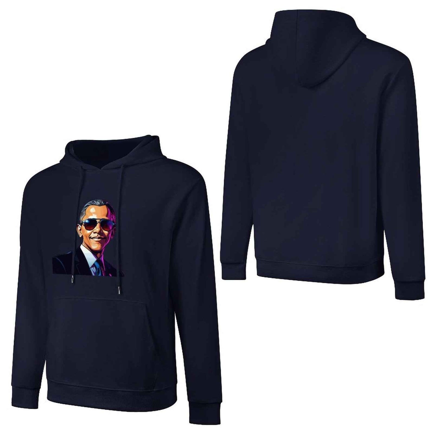 Men's Hoodie "Obama" Crown Co. 👑 Comfortable Cotton Design Streetwear