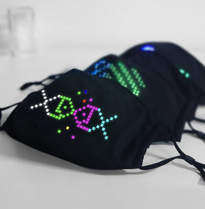 Mask Programmable Bluetooth APP luminous LED Luminous Mask Accessories