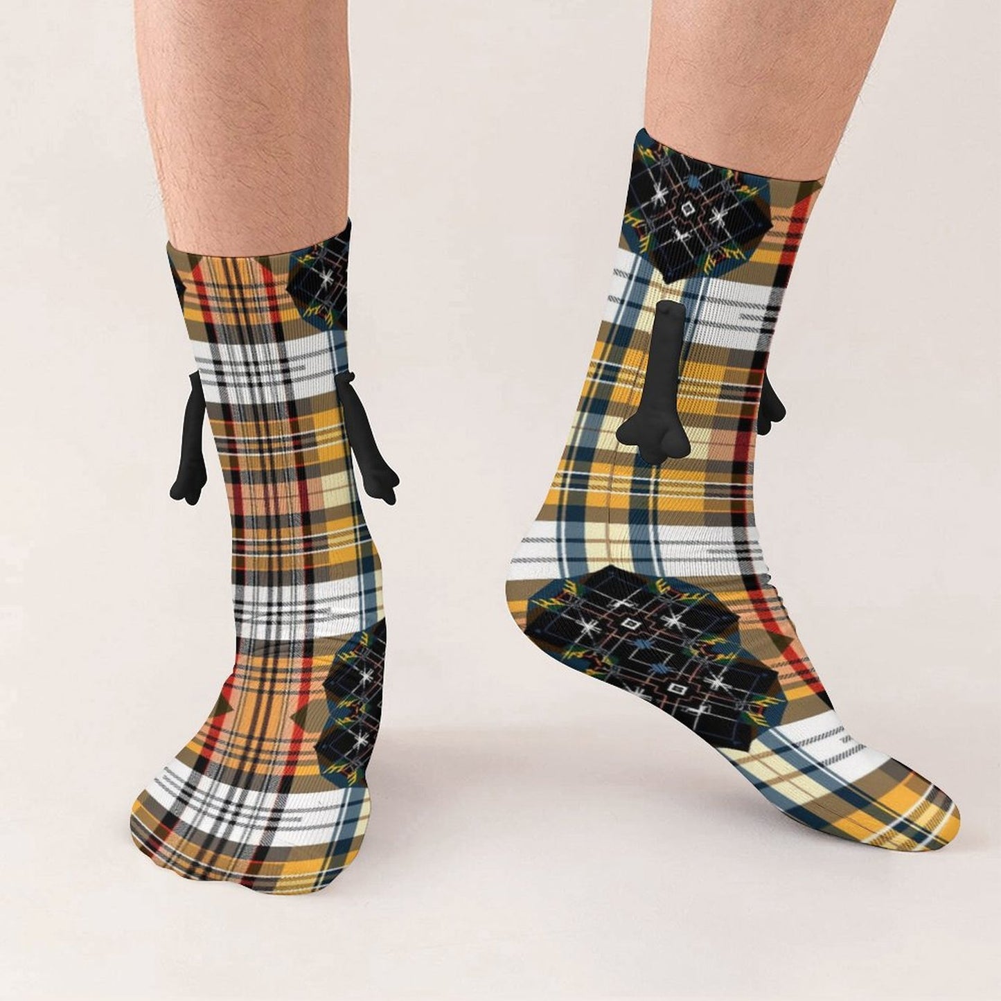 Munsieur Design "Buddy Socks" Magnetic Holding Hands Funny Socks accessories