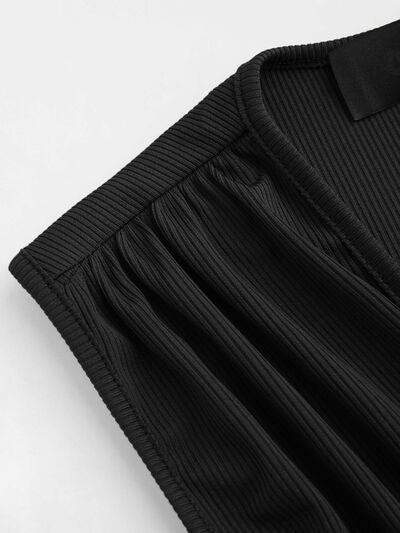 Ruched Plunge Sleeveless Romper - Munsieur