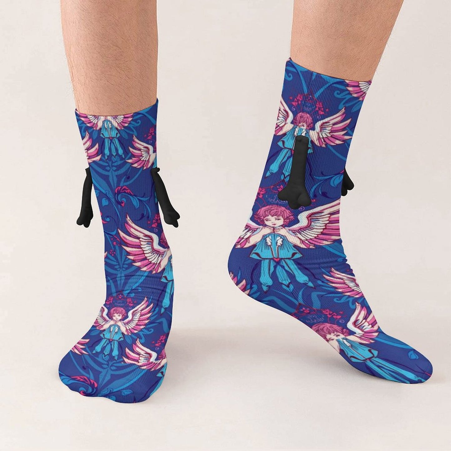 Munsieur Design Buddy Socks Magnetic Holding Hands Funny Socks accessories