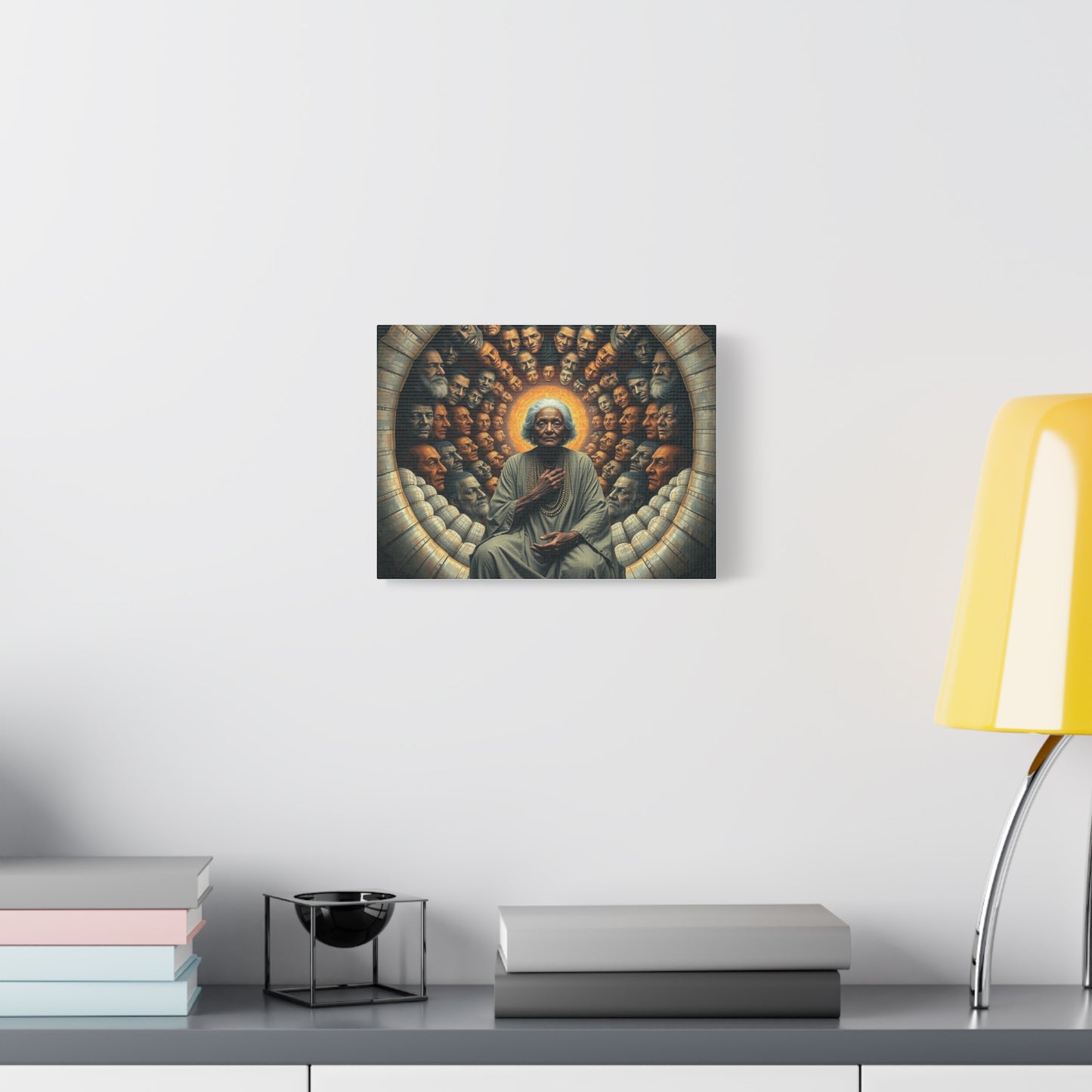 Spiritual Art Canvas Print, Wall Decor, Meditation Artwork, Ethereal Home Decor, Mindfulness Gift