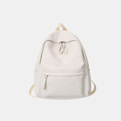 Stylish PU Leather Zip Backpack for Everyday Use - Munsieur