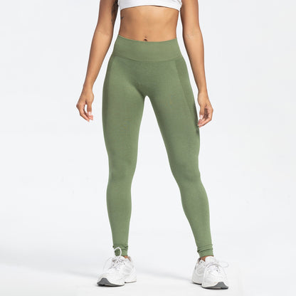 Women's Sports Fitness Seamless Hip Raise High Waist Yoga Leggings