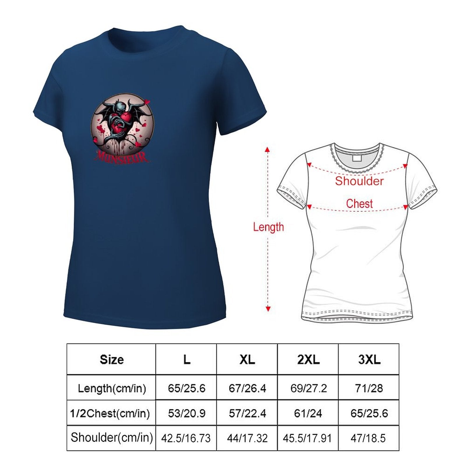 Munsieur T-Shirt for Women: Classic Simplicity with a Modern Edge for Her - Munsieur