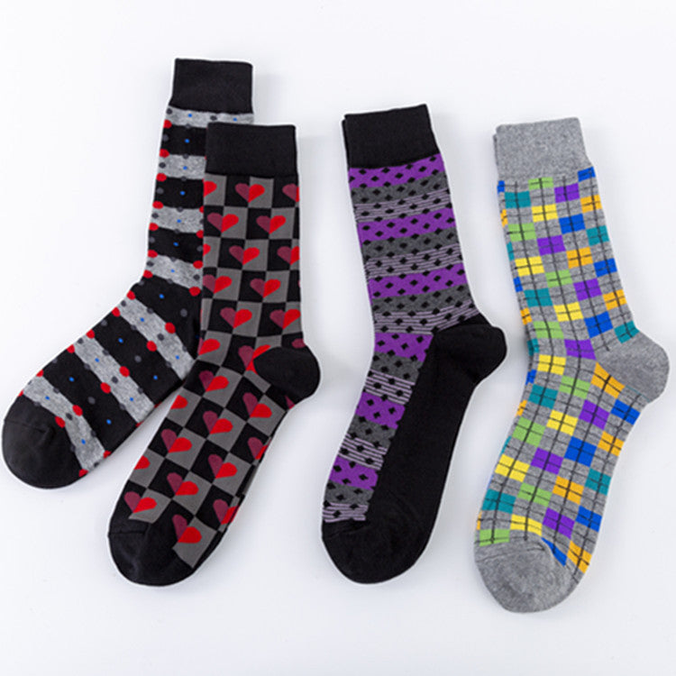Men's Mid-calf Length Socks Europe And America - Munsieur