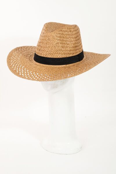 Fame Basket Weave Straw Sun Hat - Munsieur
